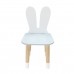 Детский стул Уши зайца голубой, с носочками, Bambini Letto