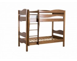 Двухъярусная кровать для детей из массива сосны Ладушка Волна