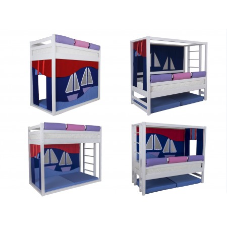 Кровать-перевертыш Мореход из натурального дерева , МЕБЕЛЬ ХОЛДИНГ