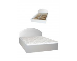 Кровать Илона-2 с декором экокожей