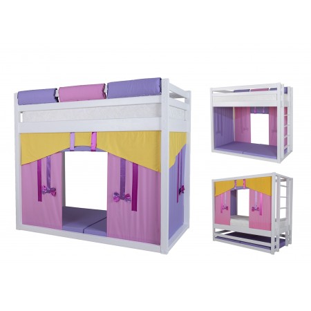 Кровать чердак для девочки с игровой зоной Жасмин, МЕБЕЛЬ ХОЛДИНГ