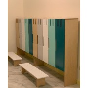 Шкафы в раздевалку для детских садов