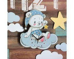Детские часики настенные Мишка