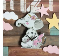 Детские часики настенные Слоник