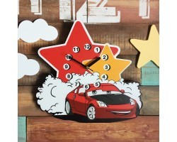 Детские часики настенные Тачки