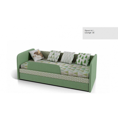 Кровать ИВИ  Зеленый Принт А-1, Lounge 25, Фабрика Мирлачева