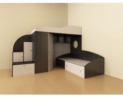 Двухъярусная кровать-чердак - Кадет 2
