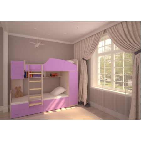 Двухъярусная кровать Юниор 2, Ярофф (Легенда, Гармония)