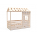 Кровать домик из массива с выкатным спальным местом, Bambini Letto