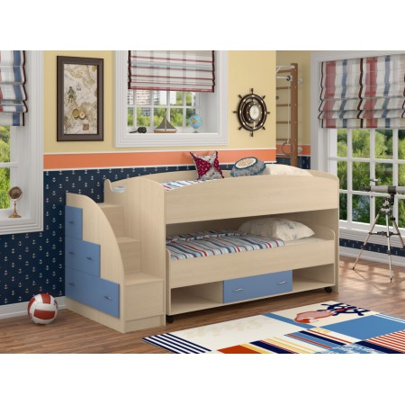 Двухъярусная Кровать Дюймовочка-4.3, Формула Мебели