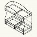 Двухъярусная кровать Дельта - 20, Формула Мебели