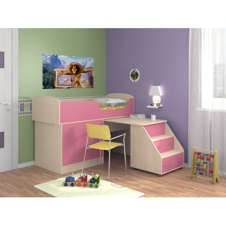 Кровать-чердак Дюймовочка-2, Формула Мебели