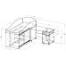 Кровать-чердак Дюймовочка-3, Формула Мебели