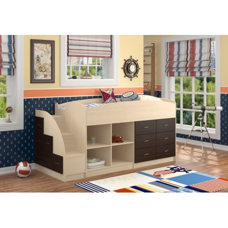 Кровать-чердак Дюймовочка-4.1, Формула Мебели