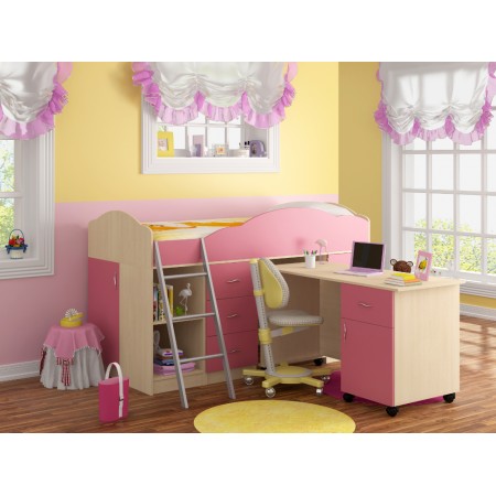 Кровать-чердак Дюймовочка-5.2, Формула Мебели