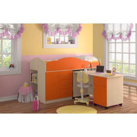 Кровать-чердак Дюймовочка-5.3, Формула Мебели