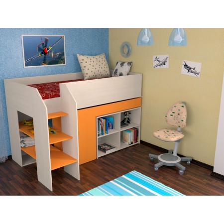 Кровать-чердак Теремок-2, Формула Мебели