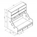 Кровать с антресолью Дельта - 21.02, Формула Мебели