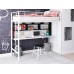 Кровать-чердак Севилья - 1.2 с рабочей поверхностью, Формула Мебели