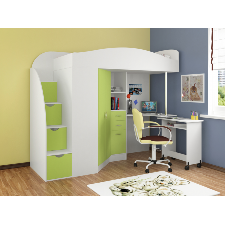 Кровать-чердак Теремок-1 Гранд, Формула Мебели