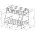 Двухъярусная кровать Гранада - 1 ПЯ , Формула Мебели