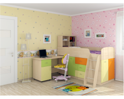 Кровать чердак Дюймовочка 1