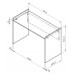 Письменный стол с тумбой Дельта Сильвер 15.03+24.03, Формула Мебели