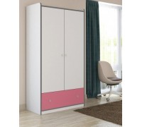 Шкаф Дельта Сильвер 9 2-х дверный с ящиками