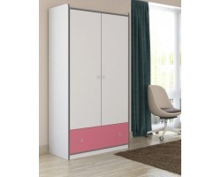 Шкаф Дельта Сильвер 9 2-х дверный с ящиками