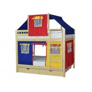 Детские двухъярусные кровати-домики игровые Детские двухъярусные кровати-домики игровые