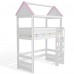 Кровать чердак Домик Нежность 2Т высокая , Bambini Letto