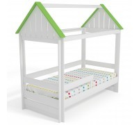 Кровать Домик Нежность-Т с тканевой крышей