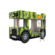 Детская двухъярусная кровать транспорт