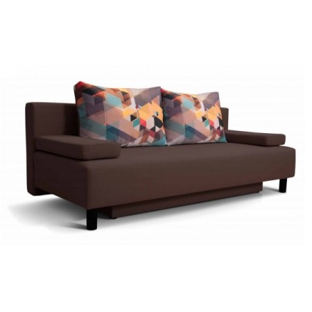 Диван Стокгольм промо Принт Геометрия, Венге коричневый, Фабрика Мирлачева