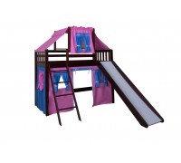 Кровать чердак с горкой Алёнушка