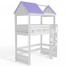 Кровать чердак Домик Нежность 1К высокая, Bambini Letto