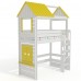 Кровать чердак Домик Нежность 1К+ С крышей и окном, Bambini Letto