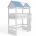Кровать чердак Домик Нежность 1К высокая, Bambini Letto