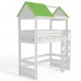 Кровать чердак Домик Нежность 1К высокая, Bambini Letto