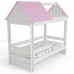 Кровать Домик Нежность-К С крышей без окна, Bambini Letto