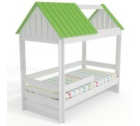 Кровать Домик Нежность-К С крышей без окна