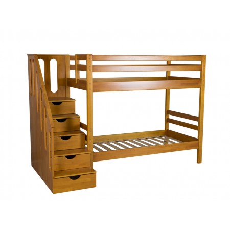 Детская двухъярусная кровать Журавушка массив сосны, МЕБЕЛЬ ХОЛДИНГ