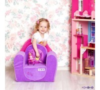 Детское бескаркасное кресло Фея Сиреневый