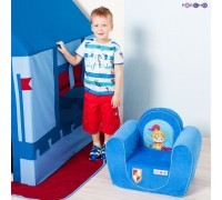 Игровое детское кресло Рыцарь Голубой