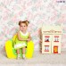 Игровое детское кресло Медвежонок - Желтый+Салатовый, PAREMO