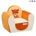 Мягкое детское кресло Котенок Бежевый+Оранжевый, PAREMO