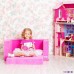 Раскладной игровой диванчик для девочки, цв. Розовый, PAREMO