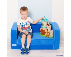 Раскладной игровой диванчик для мальчика, цв. Голубой