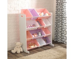 Система для  хранения с 12 контейнерами KidKraft (КидКрафт) Белый