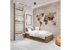 Спортивный комплекс и кровать из массива дуба